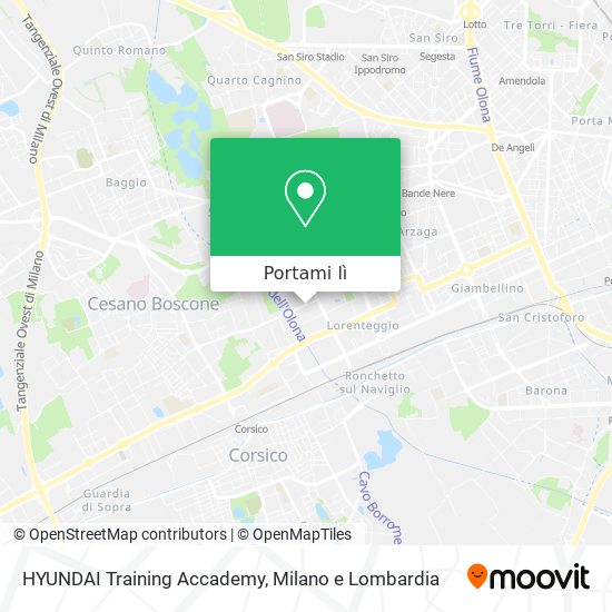 Mappa HYUNDAI Training Accademy