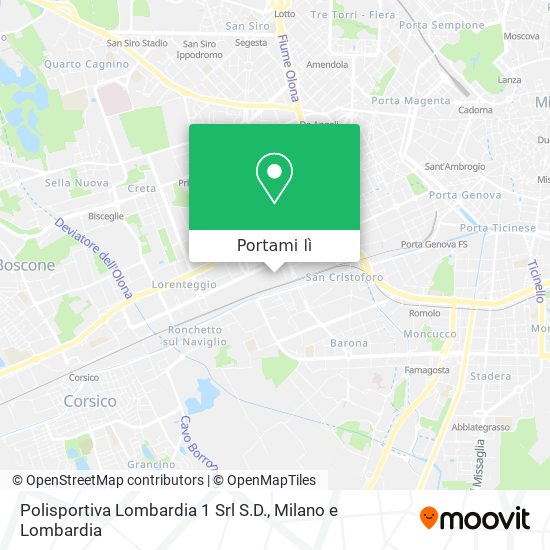 Mappa Polisportiva Lombardia 1 Srl S.D.