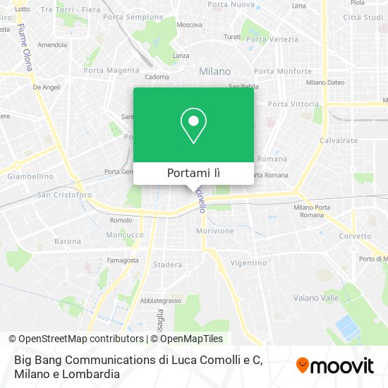 Mappa Big Bang Communications di Luca Comolli e C