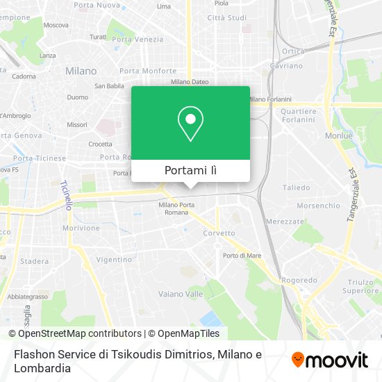 Mappa Flashon Service di Tsikoudis Dimitrios