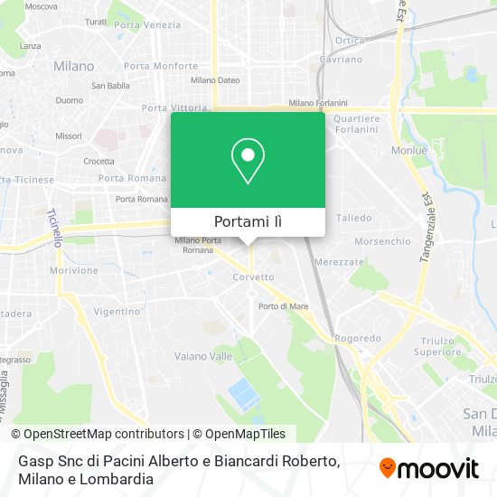 Mappa Gasp Snc di Pacini Alberto e Biancardi Roberto