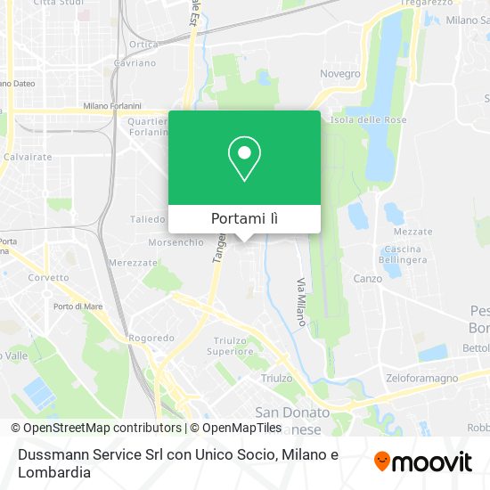 Mappa Dussmann Service Srl con Unico Socio