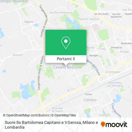 Mappa Suore Ss Bartolomea Capitano e V.Gerosa