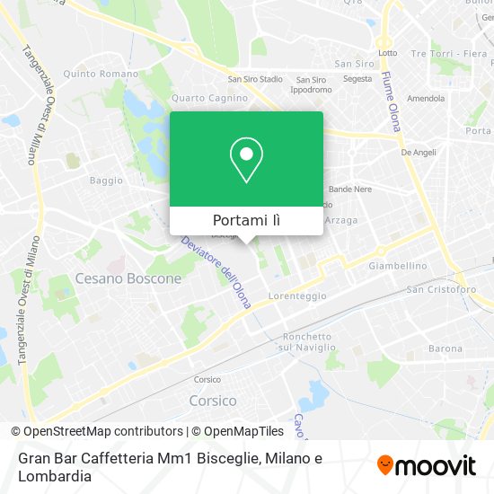 Mappa Gran Bar Caffetteria Mm1 Bisceglie