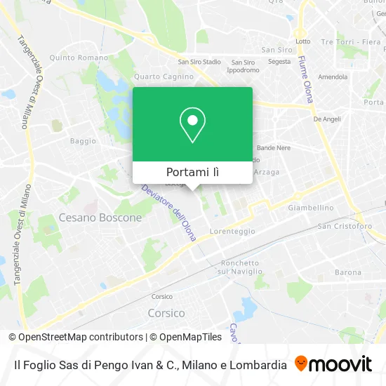 Mappa Il Foglio Sas di Pengo Ivan & C.