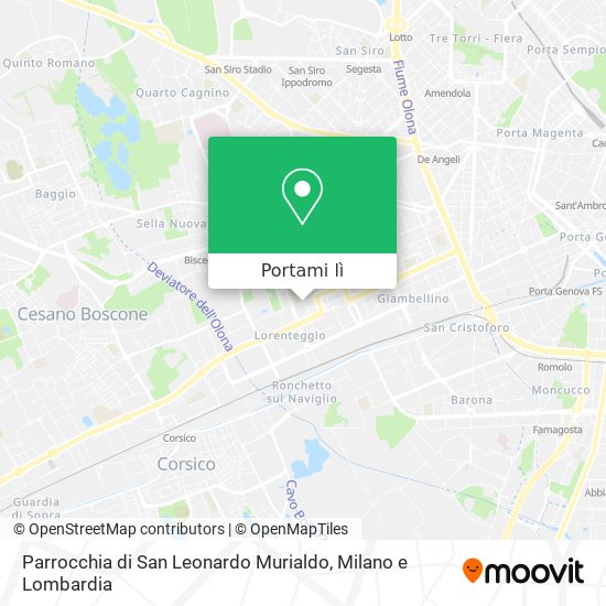 Mappa Parrocchia di San Leonardo Murialdo