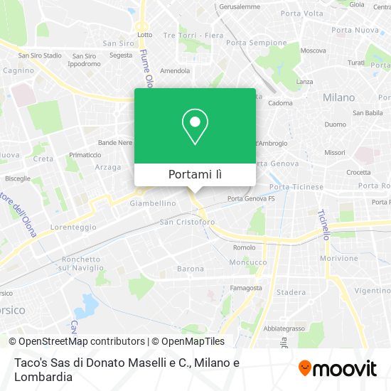 Mappa Taco's Sas di Donato Maselli e C.