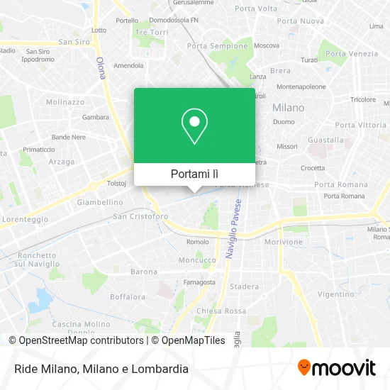 Mappa Ride Milano