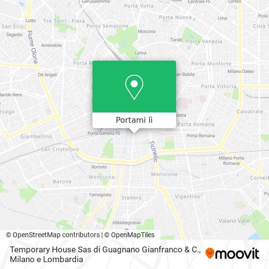 Mappa Temporary House Sas di Guagnano Gianfranco & C.