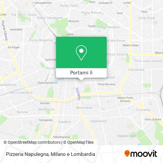 Mappa Pizzeria Napulegna