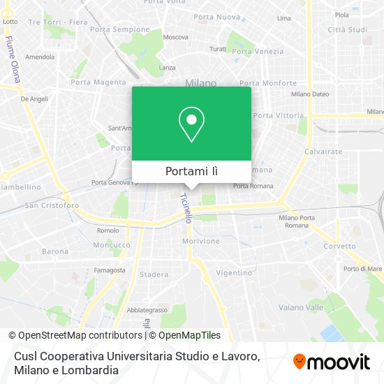 Mappa Cusl Cooperativa Universitaria Studio e Lavoro