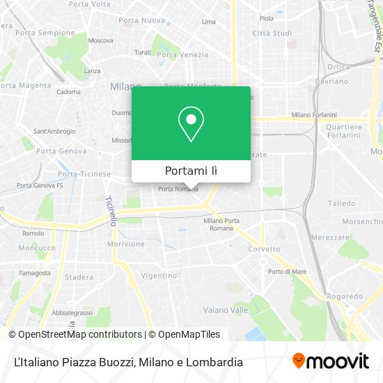 Mappa L'Italiano Piazza Buozzi