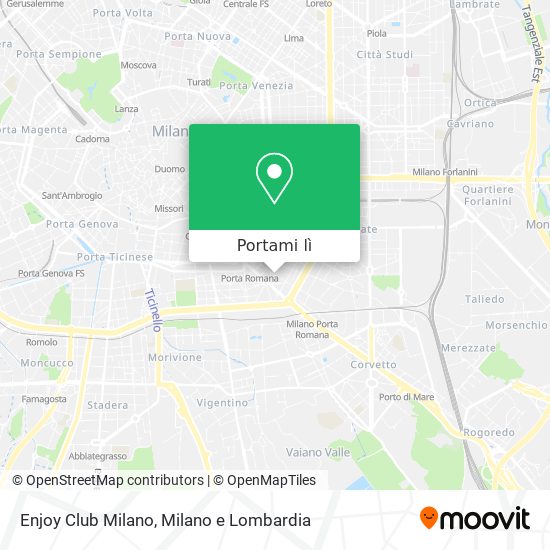 Mappa Enjoy Club Milano