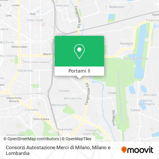 Mappa Consorzi Autostazione Merci di Milano