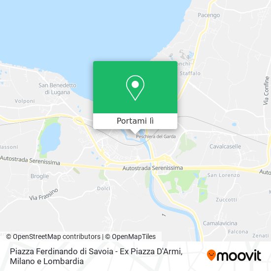 Mappa Piazza Ferdinando di Savoia - Ex Piazza D'Armi