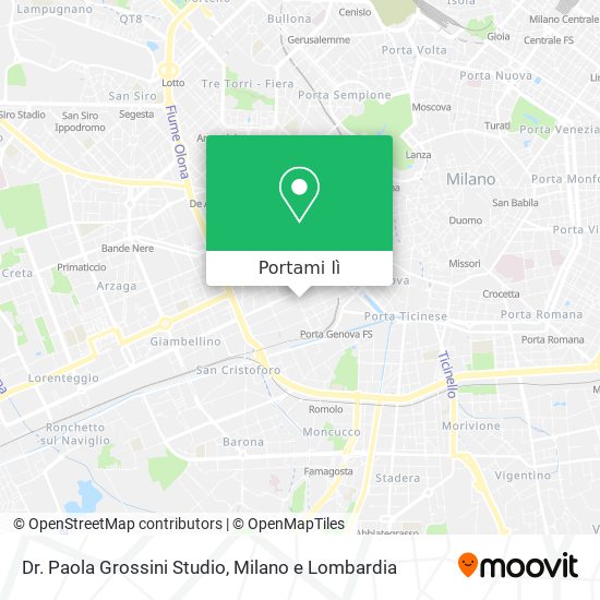 Mappa Dr. Paola Grossini Studio