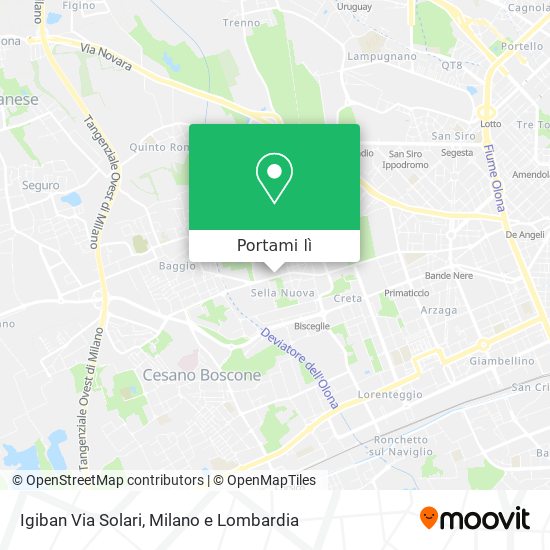 Mappa Igiban Via Solari