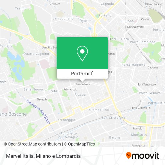 Mappa Marvel Italia