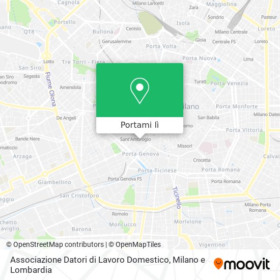 Mappa Associazione Datori di Lavoro Domestico