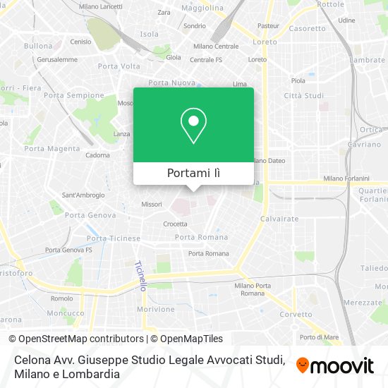 Mappa Celona Avv. Giuseppe Studio Legale Avvocati Studi