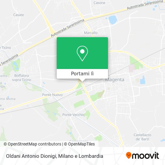 Mappa Oldani Antonio Dionigi