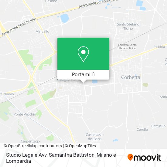 Mappa Studio Legale Avv. Samantha Battiston
