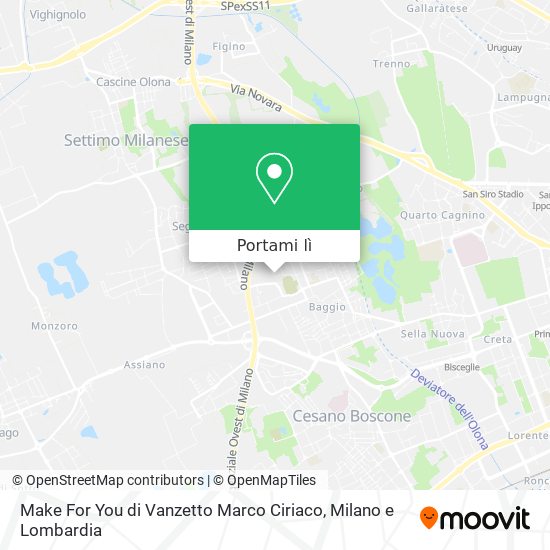 Mappa Make For You di Vanzetto Marco Ciriaco