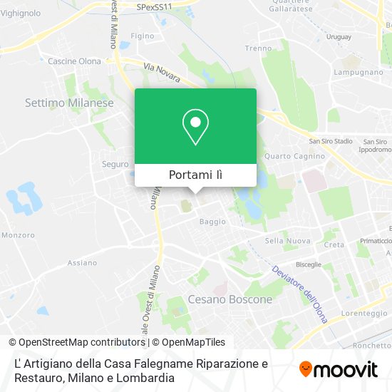Mappa L' Artigiano della Casa Falegname Riparazione e Restauro