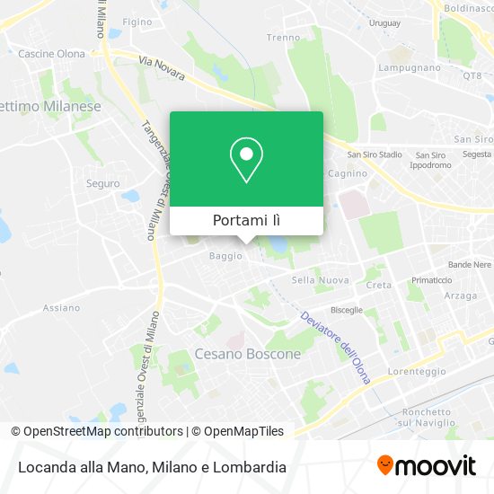Mappa Locanda alla Mano