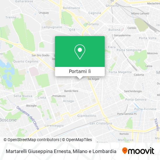 Mappa Martarelli Giuseppina Ernesta
