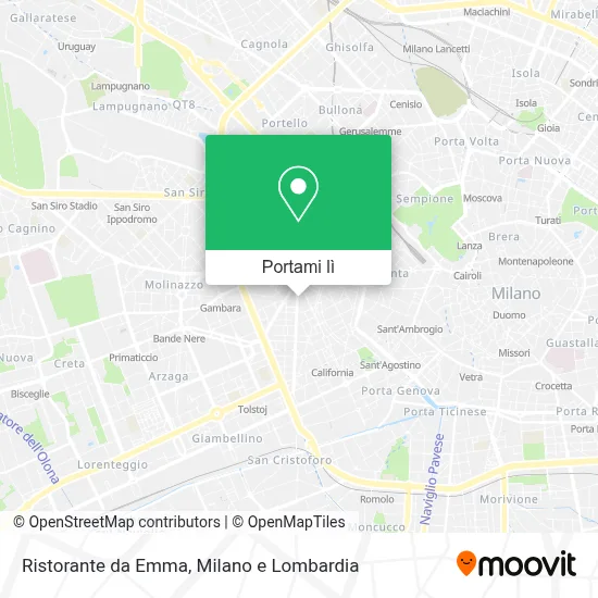 Mappa Ristorante da Emma