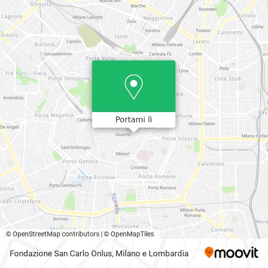 Mappa Fondazione San Carlo Onlus
