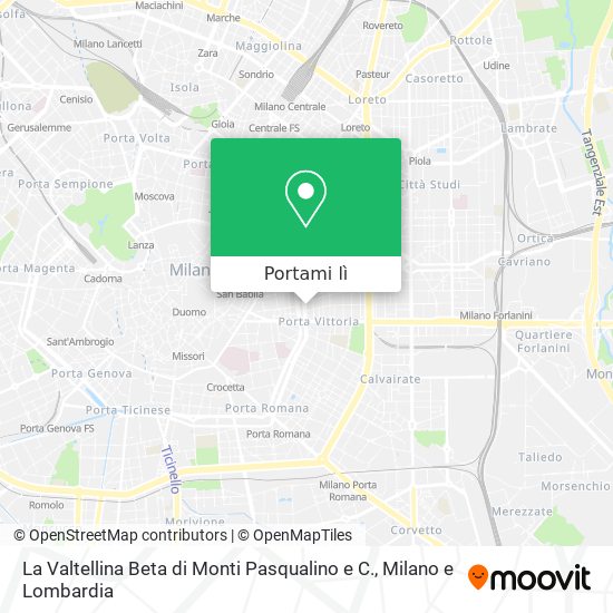 Mappa La Valtellina Beta di Monti Pasqualino e C.