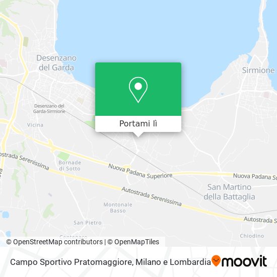 Mappa Campo Sportivo Pratomaggiore