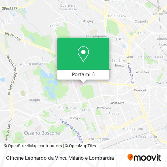 Mappa Officine Leonardo da Vinci
