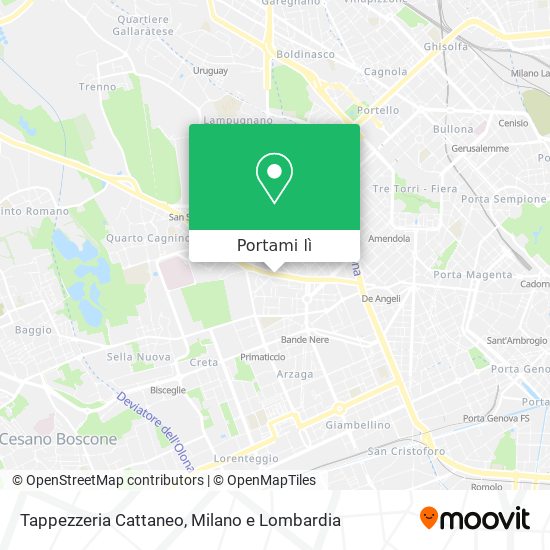 Mappa Tappezzeria Cattaneo