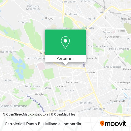 Mappa Cartoleria il Punto Blu