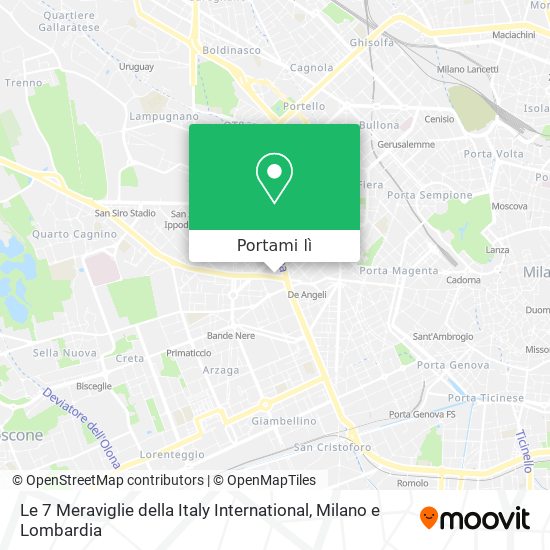 Mappa Le 7 Meraviglie della Italy International