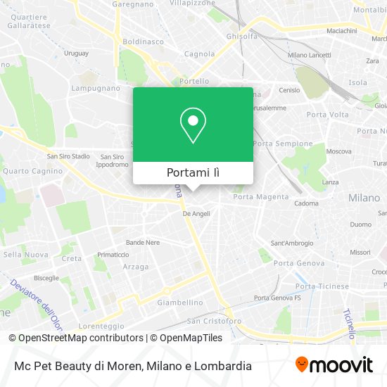 Mappa Mc Pet Beauty di Moren