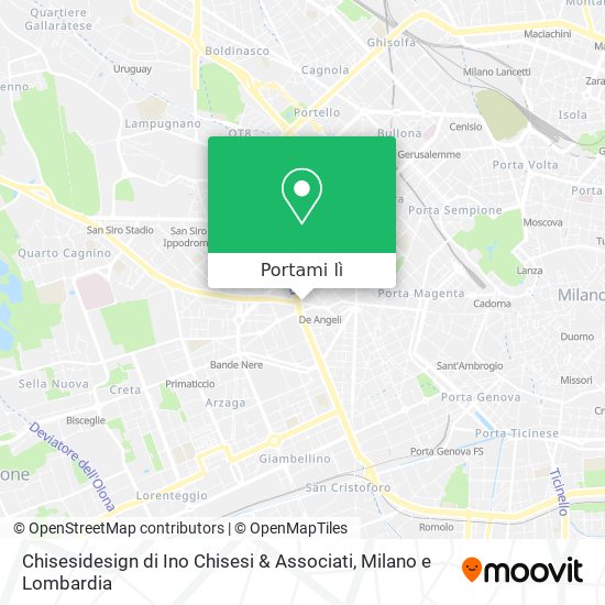 Mappa Chisesidesign di Ino Chisesi & Associati