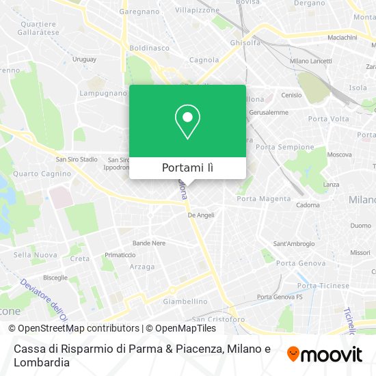 Mappa Cassa di Risparmio di Parma & Piacenza