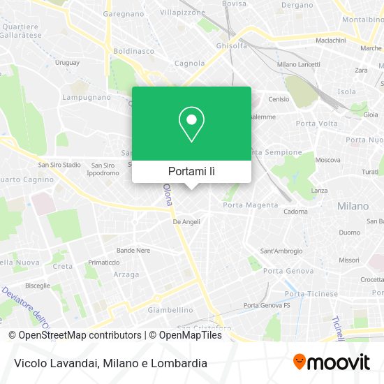 Mappa Vicolo Lavandai