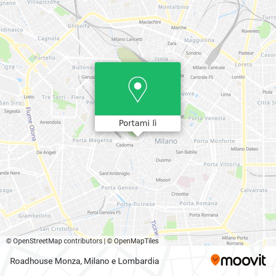 Mappa Roadhouse Monza