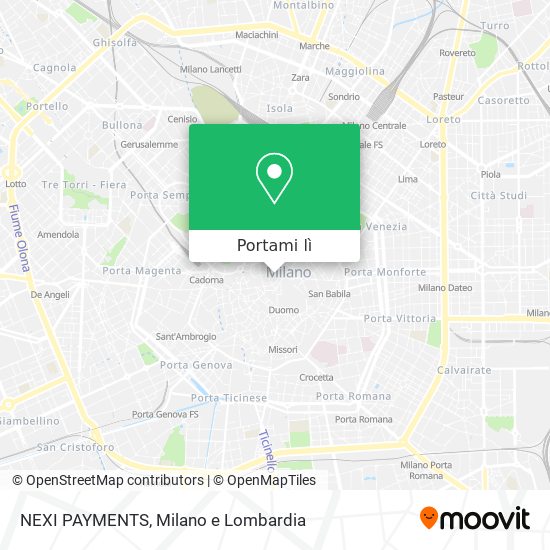 Mappa NEXI PAYMENTS