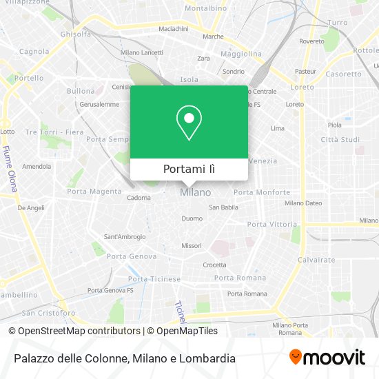 Mappa Palazzo delle Colonne