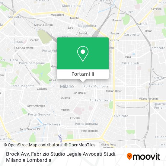 Mappa Brock Avv. Fabrizio Studio Legale Avvocati Studi