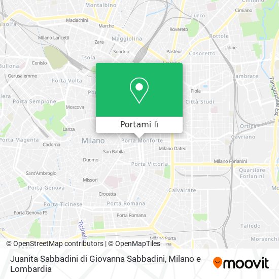 Mappa Juanita Sabbadini di Giovanna Sabbadini