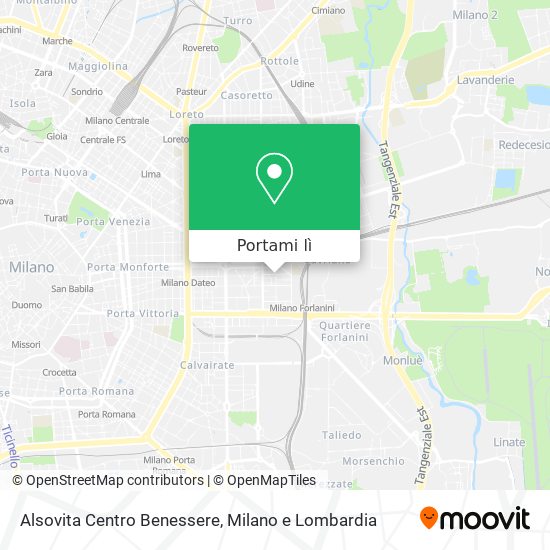 Mappa Alsovita Centro Benessere