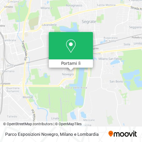 Mappa Parco Esposizioni Novegro