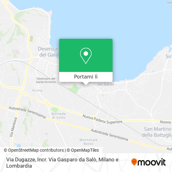 Mappa Via Dugazze, Incr. Via Gasparo da Salò
